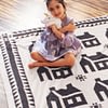 Midnight Navy Blue & White School House FINISHED QUILT - Traditional Beauty - Image 2