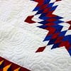 Patriotic Broken Star FINISHED QUILT * Intricate Quilting - Queen Size - Image 4