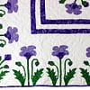 Purple Poppy Field Medallion FINISHED QUILT Queen size - Incredible Borders - Image 5