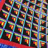 Patchwork Sparkling Diamond Log Cabin FINISHED QUILT - Image 4