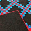 Masculine Double Irish Chain patchwork FINISHED QUILT - Feather Quilting - Image 4