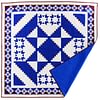 Incredible Patchwork Log Cabin & Stars Abstract FINISHED QUILT - Great quilting - Image 9