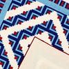 Large American Made Barn Raising Log Cabin quilt - Crisp Colors - FINISHED QUILT - Image 4