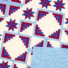 Large High Quality Patchwork Log Cabin Star - FINISHED QUILT Great Elegant look - Image 4