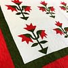 Hand Applique Carolina Lily - FINISHED QUILT - Queen, Very Nice - Image 5
