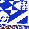 Incredible Patchwork Log Cabin & Stars Abstract FINISHED QUILT - Great quilting - Image 4