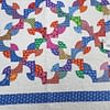 Multi-color Scrap Drunkards Path Patchwork FINISHED - Queen Sized - Image 5