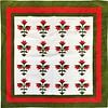 Hand Applique Carolina Lily - FINISHED QUILT - Queen, Very Nice - Image 2