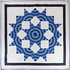 Blue & White Broken Star - FINISHED QUILT - Queen Size - Lace quilting - Image 6