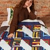 Patchwork Log Cabin scrap quilt variuation FINISHED QUILT - Image 2