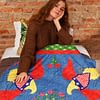Very Unique Eagles & floral hand applique FINISHED QUILT - Joyful fun quilt - Image 2