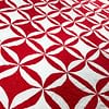 Red & White Patchwork Orange Peel FINISHED QUILT - Queen - Image 5