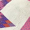 Lavender Lone Star patchwork FINISHED QUILT - Queen size - Fine Quilting - Image 4