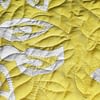 Yellow & White Cala Lily Hawaiian design finished wall quilt - Hand applique - Image 4