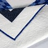 Blue & White Broken Star - FINISHED QUILT - Queen Size - Lace quilting - Image 4