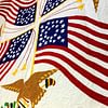 Hand Applique Patriotic Flag FINISHED WALL QUILT - 28, 29 & 30 star flags - Image 3