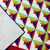 Patchwork Log Cabin FINISHED QUILT - Great borders and quilting motifs - Image 4