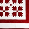 Red & White Bear Paw FINISHED QUILT - Great Bold Graphics - Queen size - Image 6