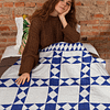 Patchwork Ohio Star FINISHED QUILT - Queen size - Fantastic Diamond Border - Image 11