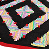 Multi color Queen Size Country Log Cabin FINISHED QUILT- Very Nice Barn Raising - Image 6