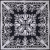 Black & White Cala Lily Hawaiian design finished wall quilt with rod pocket - Image 7