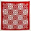 Large Patchwork Red & White Wild Goose Chase FINISHED QUILT - Image 6