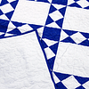 Patchwork Ohio Star FINISHED QUILT - Queen size - Fantastic Diamond Border - Image 9