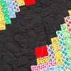 Multi color Queen Size Country Log Cabin FINISHED QUILT- Very Nice Barn Raising - Image 4