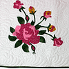 Hand Applique Floral medallion FINISHED QUILT - Great vintage look - Queen size - Image 3