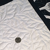 Black & White Hawaiian design finished wall quilt - Hand applique w/ rod pocket - Image 4