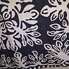 Black & White Cala Lily Hawaiian design finished wall quilt with rod pocket - Image 4