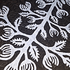 Black & White Hawaiian design finished wall quilt - Hand applique w/ rod pocket - Image 3