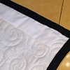 Black & White Cala Lily Hawaiian design finished wall quilt with rod pocket - Image 3