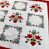 Hand Applique Love Birds in the Garden FINISHED QUILT Very Nice ! - Image 3
