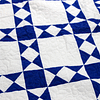 Patchwork Ohio Star FINISHED QUILT - Queen size - Fantastic Diamond Border - Image 5