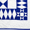 Patchwork Ohio Star FINISHED QUILT - Queen size - Fantastic Diamond Border - Image 3