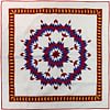 Patriotic Broken Star FINISHED QUILT * Intricate Quilting - Queen Size - Image 3