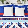 Large American Made Barn Raising Log Cabin quilt - Crisp Colors - FINISHED QUILT - Image 2