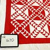 Patchwork Red & White Wild Goose Chase FINISHED QUILT - Image 5