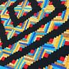 Patchwork Barn Raising Log Cabin FINISHED QUILT Masculine Look - Image 5