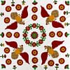 Eagles & Eloral hand applique QUILT TOP - Patriotic Wall size quilt - Image 5