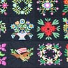 Hand Applique Baltimore Album Sampler QUILT TOP - The Best ! Sm. border details - Image 4