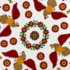 Eagles & Eloral hand applique QUILT TOP - Patriotic Wall size quilt - Image 3