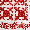 Red & White Hand Applique Sand Dollar QUILT TOP - Incredible vine border finish - Image 3
