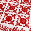 Red & White Hand Applique Sand Dollar QUILT TOP - Incredible vine border finish - Image 2