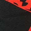 Patchwork red and black Drunkards Path FINISHED QUILT - Masculine colors - Image 4