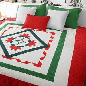 Carolina Lily Medallion FINISHED QUILT – Simple Patchwor, Ready to love