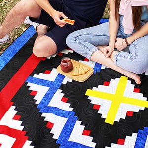 Incredible Log Cabin FINISHED QUILT Fun Masculine looking quilt will be Loved