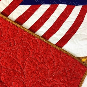 Hand Applique Patriotic Flag FINISHED WALL QUILT – 28, 29 & 30 star flags