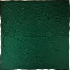 Dark Hunter Green Custom FINISHED COMFORTER – Butterfly designs